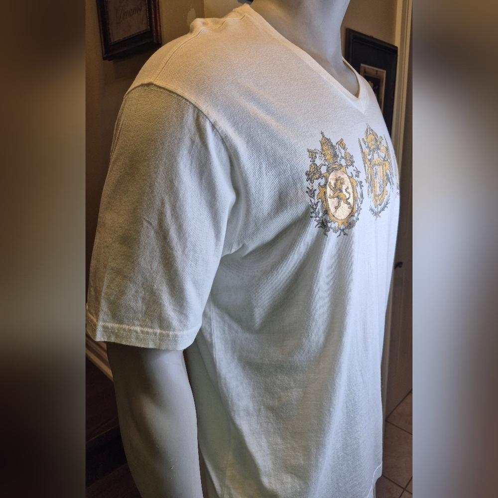 Express White Graphic V-Neck T-Shirt - Picture 6 of 12